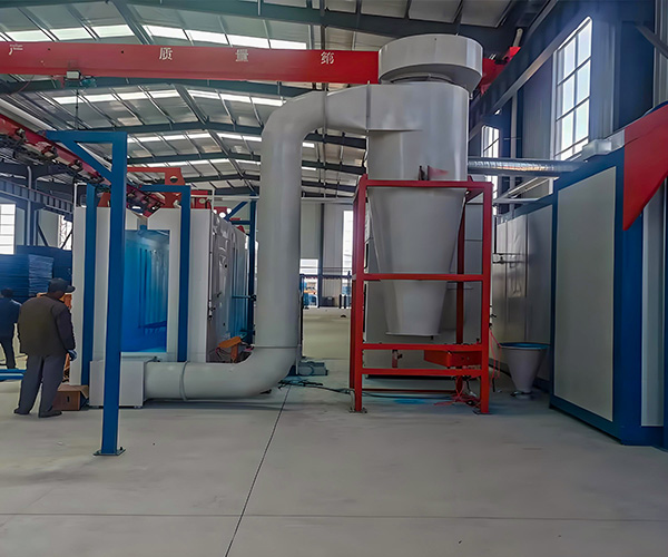 大型旋風(fēng)粉房及往復(fù)機自動噴粉線
